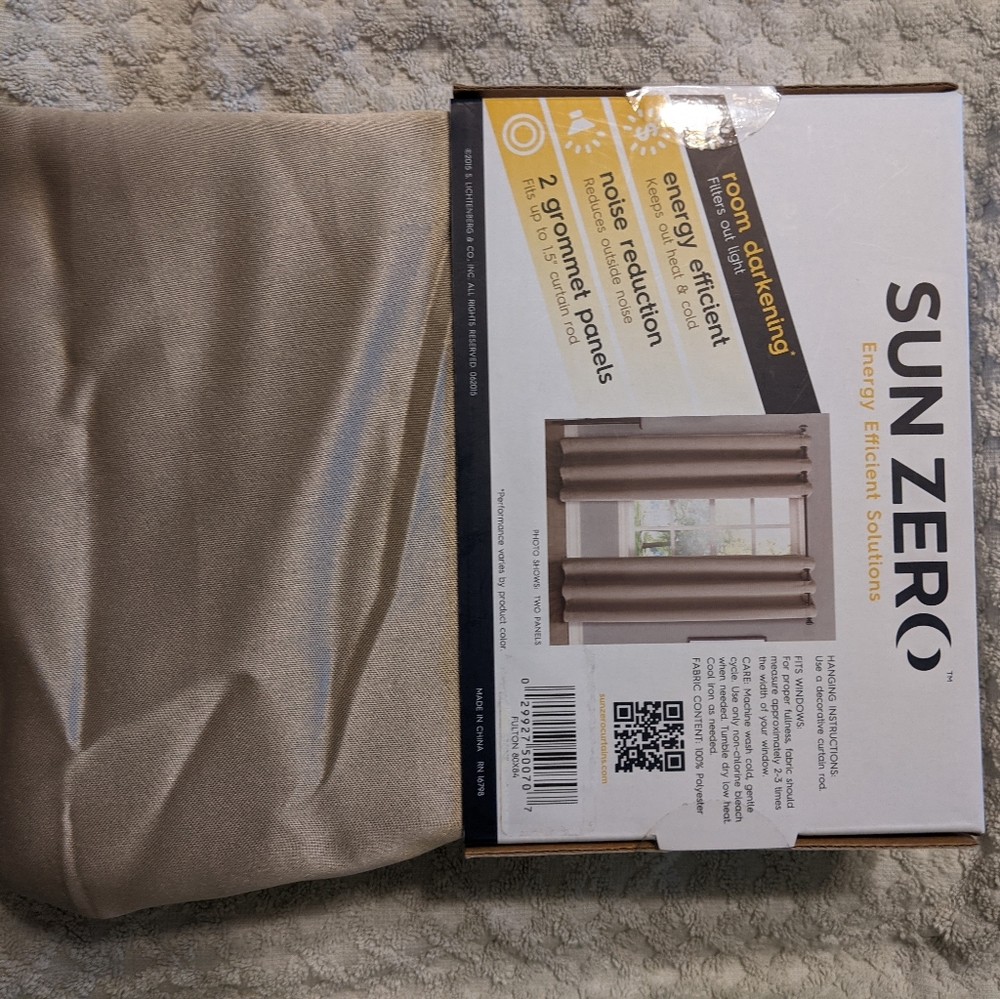 Sun Zero Room Darkening 2 Grommet Panels